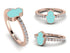 Elegant Enamel Hamsa Diamond Ring - Hamsa No. 2 image 2