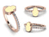 Elegant Enamel Hamsa Diamond Ring - Hamsa No. 2