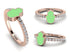 Elegant Enamel Hamsa Diamond Ring - Hamsa No. 2 image 5