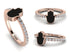 Elegant Enamel Hamsa Diamond Ring - Hamsa No. 2