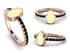Elegant Enamel Hamsa Black Diamond Ring - Hamsa No. 8 image 3