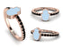 Elegant Enamel Hamsa Black Diamond Ring - Hamsa No. 8 image 9