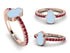 Elegant Enamel Hamsa Ruby Ring - Hamsa No. 11 image 8