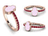 Elegant Enamel Hamsa Ruby Ring - Hamsa No. 11