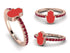 Elegant Enamel Hamsa Ruby Ring - Hamsa No. 11 image 11