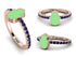 Elegant Enamel Hamsa Sapphire Ring - Hamsa No. 14 image 4