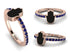 Elegant Enamel Hamsa Sapphire Ring - Hamsa No. 14 image 13