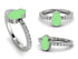 Elegant Enamel Hamsa Diamond Ring - Hamsa No. 3