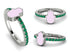 Elegant Enamel Hamsa Emerald Ring - Hamsa No. 6 image 10