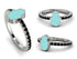 Elegant Enamel Hamsa Black Diamond Ring - Hamsa No. 9 image 2