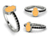 Elegant Enamel Hamsa Black Diamond Ring - Hamsa No. 9 image 4