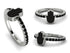 Elegant Enamel Hamsa Black Diamond Ring - Hamsa No. 9 image 13