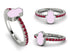 Elegant Enamel Hamsa Ruby Ring - Hamsa No. 12 image 10