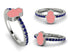 Elegant Enamel Hamsa Sapphire Ring - Hamsa No. 15 image 6