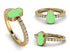 Elegant Enamel Hamsa Diamond Ring - Hamsa No. 1