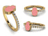 Elegant Enamel Hamsa Diamond Ring - Hamsa No. 1