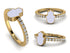 Elegant Enamel Hamsa Diamond Ring - Hamsa No. 1