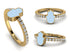 Elegant Enamel Hamsa Diamond Ring - Hamsa No. 1 image 9