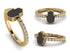Elegant Enamel Hamsa Diamond Ring - Hamsa No. 1