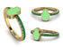 Elegant Enamel Hamsa Emerald Ring - Hamsa No. 4 image 5
