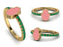 Elegant Enamel Hamsa Emerald Ring - Hamsa No. 4 image 6