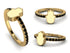 Elegant Enamel Hamsa Black Diamond Ring - Hamsa No. 7 image 3