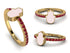 Elegant Enamel Hamsa Ruby Ring - Hamsa No. 10 image 10