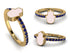 Elegant Enamel Hamsa Sapphire Ring - Hamsa No. 13 image 9