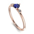 Minimalist Thin Sapphire Ring - Brielle No. 14 image 1