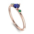 Minimalist Thin Sapphire Ring - Brielle No. 29 image 1