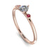 Minimalist Thin Diamond Ring - Brielle No. 47 image 1