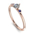 Minimalist Thin Diamond Ring - Brielle No. 62