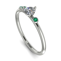 Minimalist Thin Diamond Ring - Brielle No. 18 image 1