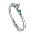 Minimalist Thin Diamond Ring - Brielle No. 18