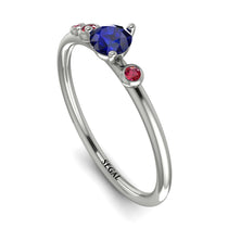 Minimalist Thin Sapphire Ring - Brielle No. 60 image 1