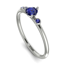 Minimalist Thin Sapphire Ring - Brielle No. 75 image 1