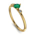Minimalist Thin Emerald Ring - Brielle No. 4 image 1