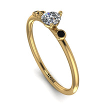 Minimalist Thin Diamond Ring - Brielle No. 31 image 1
