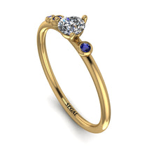 Minimalist Thin Diamond Ring - Brielle No. 61 image 1