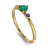 Minimalist Thin Emerald Ring - Brielle No. 64 image 1