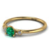 Minimalist Thin Emerald Ring - Brielle No. 4