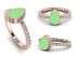 Elegant Enamel Pear Diamond Ring - Pear No. 2 image 5
