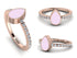 Elegant Enamel Pear Diamond Ring - Pear No. 2 image 1