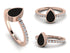 Elegant Enamel Pear Diamond Ring - Pear No. 2 image 13