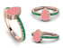Elegant Enamel Pear Emerald Ring - Pear No. 5 image 6