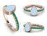 Elegant Enamel Pear Emerald Ring - Pear No. 5 image 9