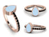 Elegant Enamel Pear Black Diamond Ring - Pear No. 8 image 9