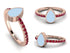 Elegant Enamel Pear Ruby Ring - Pear No. 11 image 8