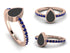 Elegant Enamel Pear Sapphire Ring - Pear No. 14