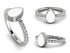 Elegant Enamel Pear Diamond Ring - Pear No. 3 image 8